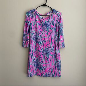 Lilly Pulitzer Sophie Dress UPF 50+ Mandevilla Extra Lucky Elephant